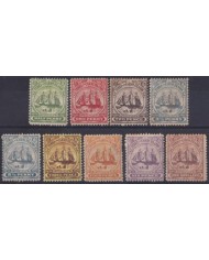 F-EX57757 TURKS & CAICOS IS 1900 MH SHIP ½ p – 1/. HIGHT VALUE.