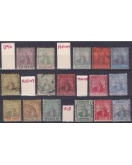 F-EX58284 TRINIDAD 1896-1908 CLASSIC STAMPS LOT HIGHT VALUE.