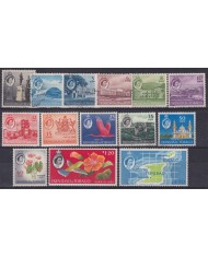 F-EX58290 TRINIDAD & TOBAGO NO GUM QUEEN ELIZABETH DEFINITIVE SET LANDSCAPE +60€.