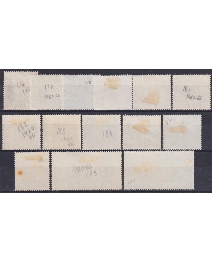 F-EX58290 TRINIDAD & TOBAGO NO GUM QUEEN ELIZABETH DEFINITIVE SET LANDSCAPE +60€.