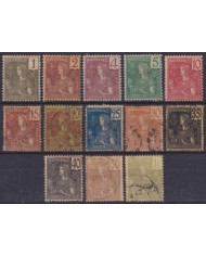 F-EX57268 INDOCHINE FRANCE 1904-04 WOMAN STAMPS LOT HIGHT VALUE.