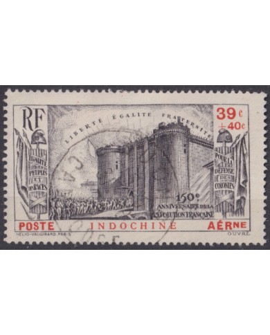 F-EX59573 INDOCHINE 1931 USED BASTILLE AIRMAIL AVION AIRPLANE +60€.