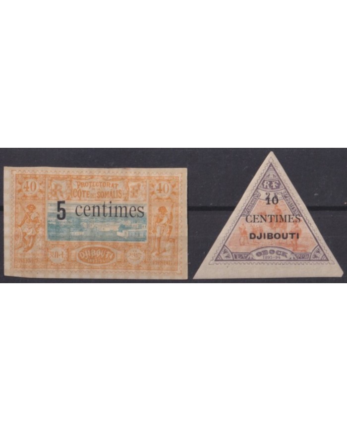 F-EX58276 SOMALIA COTE DES SOMALIS DJIBOUTI 1902 HIGHT VALUE CAMEL OVERPRINT +12
