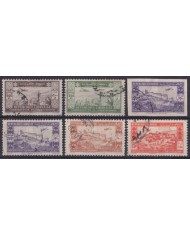 F-EX59567 LEBANON FRECH COLONIES 1943 USED AIRMAIL AVION AIRPLANE +80€.