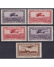 F-EX59552 SAAR SARRE FRECH TERRITORY 1928-34 MH AIRMAIL AVION AIRPLANE +50€.