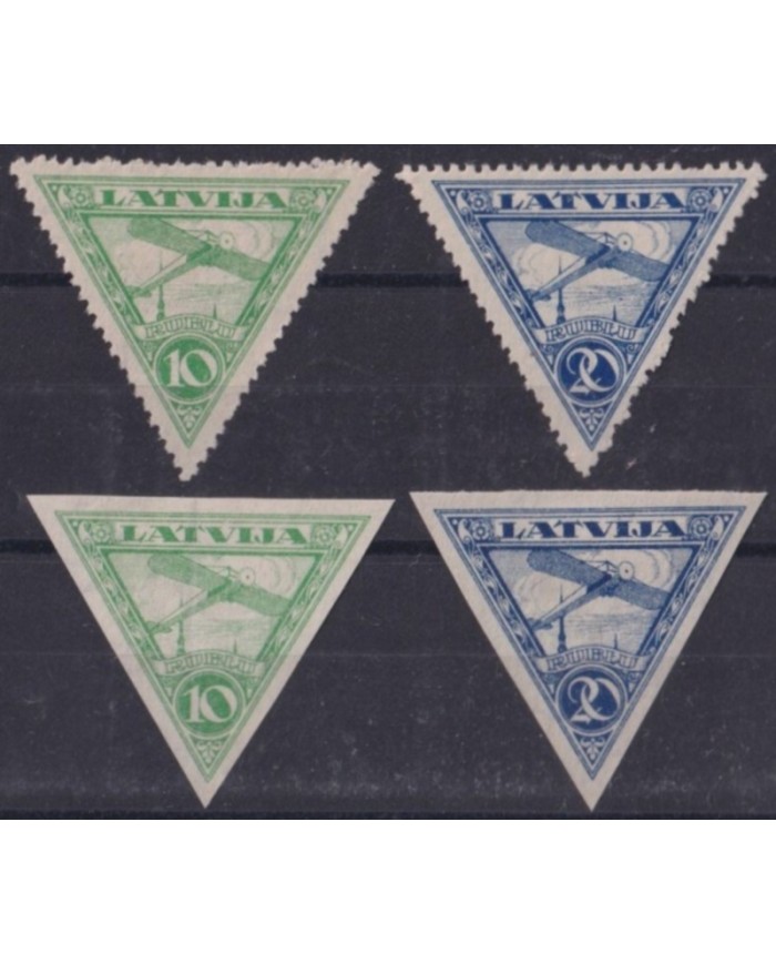 F-EX59569 LATVIJA LATVIA 1921 MH AIRMAIL AVION AIRPLANE +70€.
