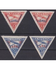 F-EX59571 LATVIJA LATVIA 1931 MH OVERPRINT AIRMAIL AVION AIRPLANE +60€.