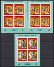F-EX45535 CENTRAL AFRICA MNH 1989 OLYMPIC GAMES BARCELONA IMPERFORATED BLOCK.