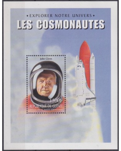 F-EX62045 GUINEA MNH 2000 SPACE COSMOS EXPLORATION COSMONAUTS JOHN GLENN.