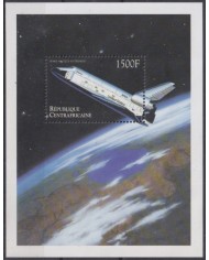 F-EX62052 CENTRAL AFRICA REP MNH 1999 SPACE COSMOS EXPLORATION ROCKET SHUTTLE ENTERPRICE.