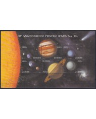 F-EX62106 ANGOLA MNH 2000 SPACE COSMOS EXPLORATION ROCKET 30ª ANNIV FIRST MAN ON MOON.