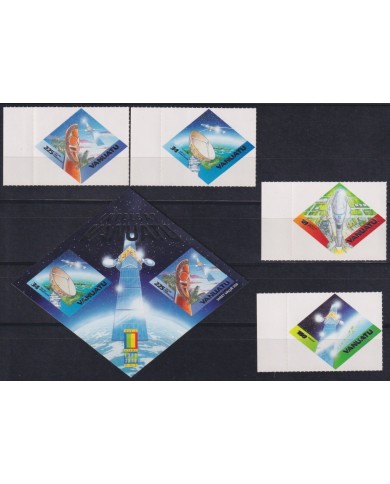 F-EX62109 VANUATU MNH 2000 SPACE COSMOS EXPLORATION ROCKET ADHESIVE.