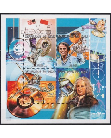 F-EX62120 MALI MNH 1999 SPACE COSMOS EXPLORATION ROCKET SATELLITE CARL SAGAN HALLEY.