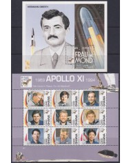F-EX62531 GHANA MNH 1994 SPACE COSMOS 25th APOLLO XI MANNED MOONLANDING ROCKET.