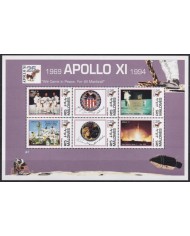 F-EX62526 MALDIVES MNH 1994 SPACE COSMOS 25th APOLLO XI MANNED MOONLANDING ROCKET.
