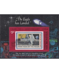 F-EX62294 MICRONESIA MNH 1994 SPACE COSMOS 25th APOLLO XI MANNED MOONLANDING ROCKET.