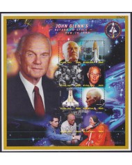 F-EX62220 PALAU IS MNH 1999 JONH GLENN SPACE EXPLORATION ROCKET SATELLITE.