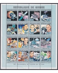 F-EX62223 GUINEA MNH 1993 25TH ANNIV MAN ON THE MOON LANDING ARMSTRONG SATELLITE .