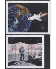 F-EX62307 ANGOLA MNH 1999 SPACE EXPLORATION ROCKET SATELLITE TELESCOPE ATLANTIS.