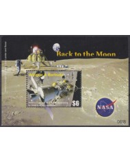 F-EX62309 ANTIGUA & BARBUDA MNH 2007 SPACE MOON EXPLORATON COSMOS ROCKET NASA SATELLITE.