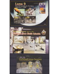 F-EX62140 ANTIGUA & BARBUDA MNH 2007 SPACE EXPLORATION COLUMBIA CALIPSO ROCKET SATELLITE.