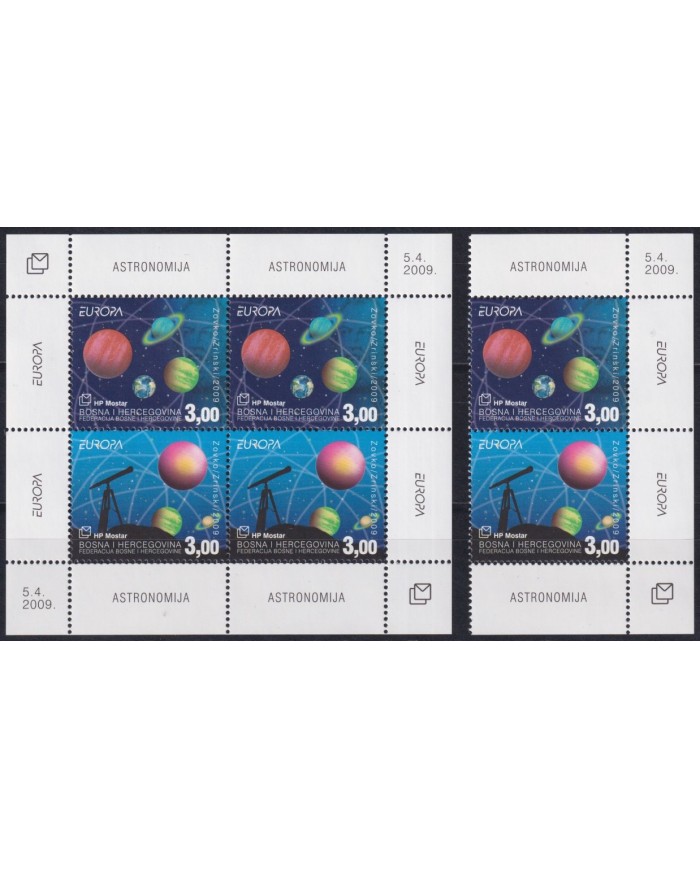 F-EX62149 BOSNIA HERCEGOVINA MNH 2009 EUROPA CEPT ASTRONOMY SPACE PLANET COSMOS.