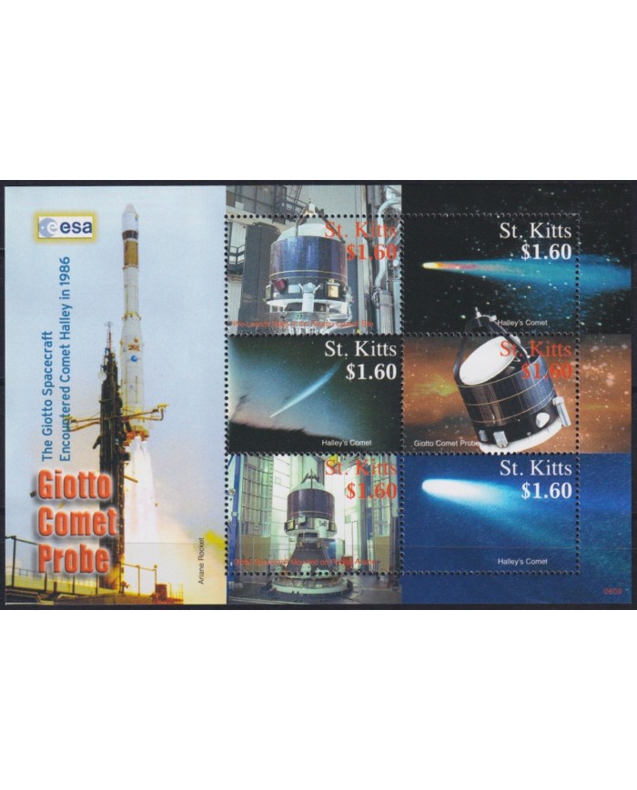 F-EX62679 ST KITTS MNH 2006 SPACE COSMOS STATION SATELLITE ROCKET.
