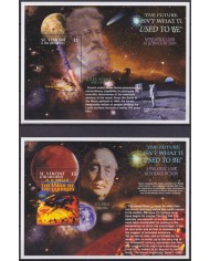 F-EX62686 ST VINCENT & GRENADINES MNH 2003 JULES VERNE H. G. WELLS SPACE COSMOS ROCKET LITERATURE.