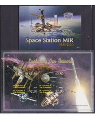F-EX62683 ST VINCENT & GRENADINES MNH 2006 SPACE COSMOS EXPLORING UNIVERSE MIR STATION ROCKET.