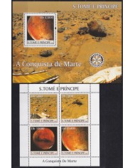 F-EX62687 SAO TOME I PRINCIPE MNH 2004 ROTARY CLUB PLANET MARS SPACE EXPLORATION COSMOS.