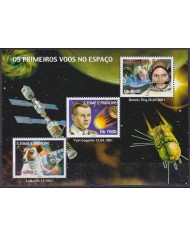 F-EX62464 SAO TOME I PRINCIPE MNH 1985 GAGARIN DISCOVERY SPACE EXPLORATION COSMOS.