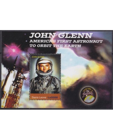 F-EX62350 SIERRA LEONE MNH 2004 JONH GLENN SPACE EXPLORATION ROCKET SATELLITE.