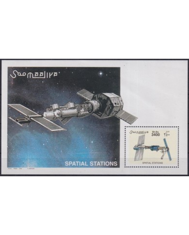 F-EX62352 SOMALIA MNH 1999 SPACE COSMOS SPATIAL STATION SATELLITE ROCKET.