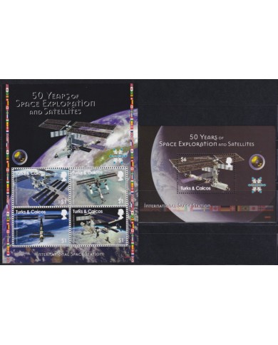 F-EX62466 TURKS & CAICOS MNH 2008 50th SPACE EXPLORATION COSMOS SATELLITE ROCKET.