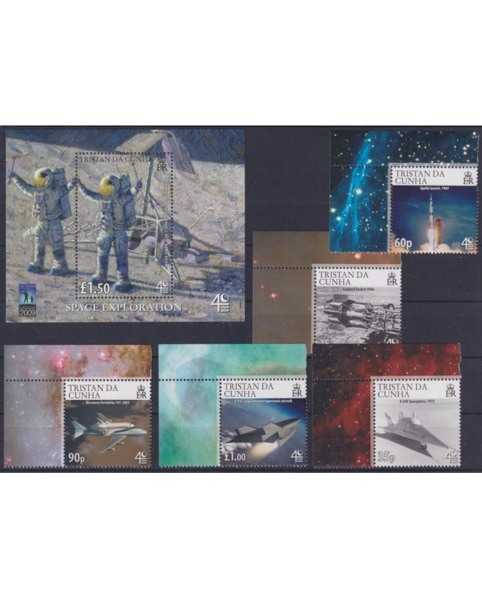 F-EX62710 TRISTAN DA CUNHA MNH 1999 SPACE 30th APOLLO XI MANNED MOONLANDING ROCKET.