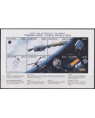 F-EX62715 UGANDA MNH 1997 SPACE EXPLORATION STATION SOYUZ ROCKET SATELLITE.