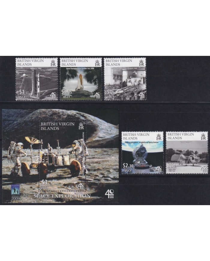 F-EX62717 BRITISH VIRGIN IS MNH 1999 SPACE 30th APOLLO XI MANNED MOONLANDING ROCKET