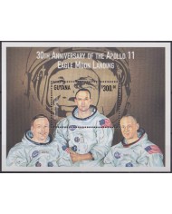 F-EX62377 GUYANA MNH 1999 30th APOLLO 11 SPACE EXPLORATION COSMOS SATELLITE.