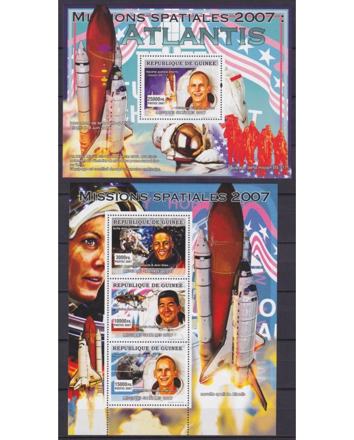 F-EX62556 GUINEA MNH 2007 CONQUEST OF SPACE EXPLORATION COSMOS SATELLITE.