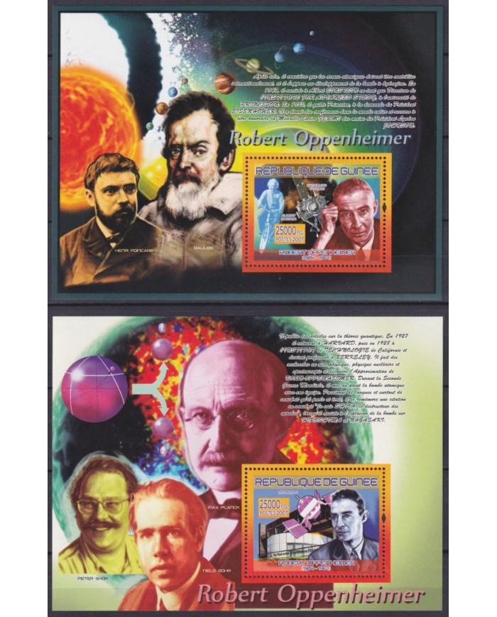 F-EX62571 GUINEA MNH 2007 OPPENHEIMER SPACE EXPLORATION COSMOS SATELLITE.