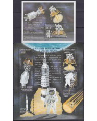 F-EX62564 GUINEA MNH 2000 25th APOLLO – SOYUZ SPACE EXPLORATION COSMOS SATELLITE.