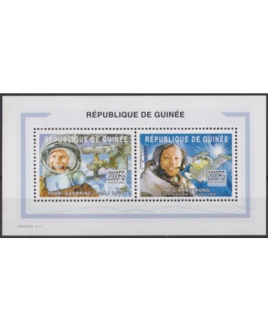 F-EX62379 GUINEA MNH 2003 GAGARIN ARMSTRONG SPACE MARS EXPLORATION COSMOS SATELLITE.