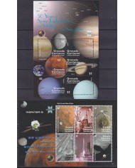 F-EX62192 GRENADA CARRIACOU MNH 2009 50th SPACE EXPLORATION COSMOS SATELLITE.