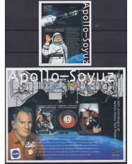 F-EX62195 GRENADA CARRIACOU MNH 2001 APOLLO – SOYUZ SPACE EXPLORATION COSMOS SATELLITE.