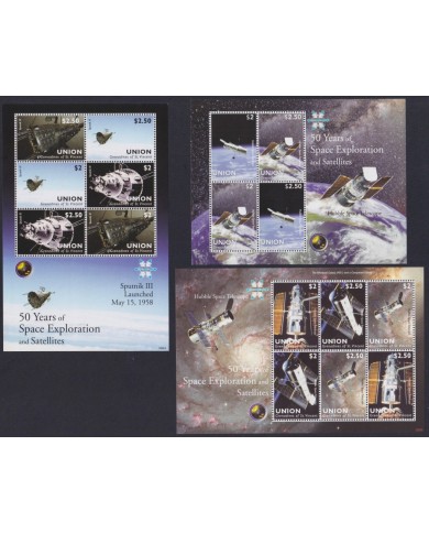 F-EX62552 GRENADINES UNION IS MNH 2009 50th SPACE EXPLORATION COSMOS SATELLITE.