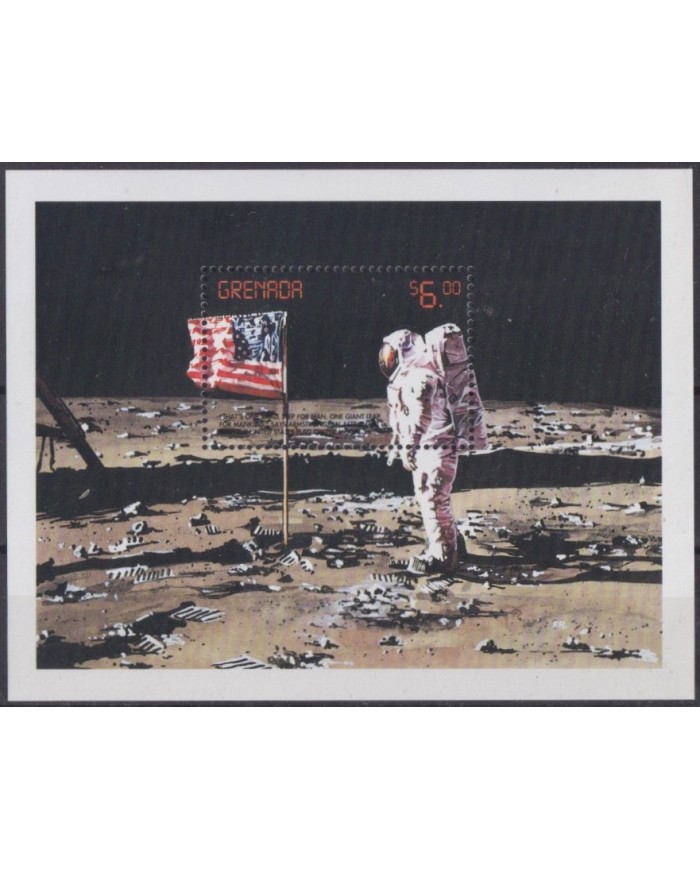 F-EX62391 GRENADA MNH 1999 MOON LANDING SPACE EXPLORATION COSMOS SATELLITE.
