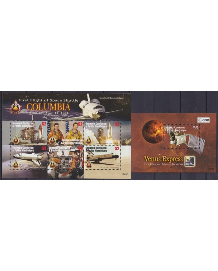 F-EX62189 GRENADINES CARRIACOU MNH 2006 LUNA 9 VENUS EXPRESS SPACE EXPLORATION COSMOS SATELLITE.