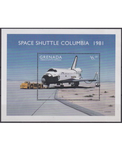 F-EX62386 GRENADA CARRIACOU MNH COLUMBIA SPACE EXPLORATION COSMOS ROCKET.