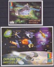 F-EX62182 GAMBIA MNH 2000 EXPO SPACE EXPLORATION COSMOS SATELLITE ROCKET.
