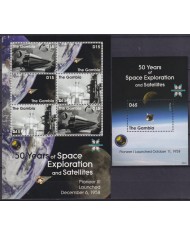 F-EX62186 GAMBIA MNH 2008 50th SPACE EXPLORATION COSMOS SATELLITE ROCKET.